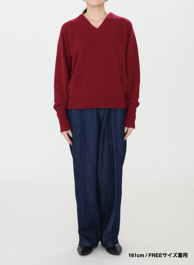 【別注】Vネックニット / FILL VNECK KNIT 詳細画像 Wine Red 12