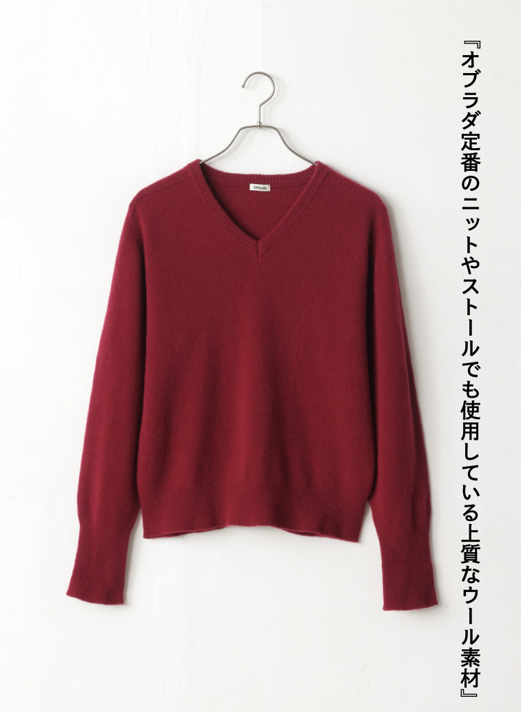 【別注】Vネックニット / FILL VNECK KNIT 詳細画像 Wine Red 6