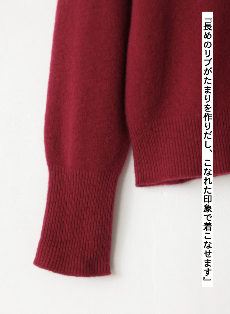 【別注】Vネックニット / FILL VNECK KNIT 詳細画像 Wine Red 9