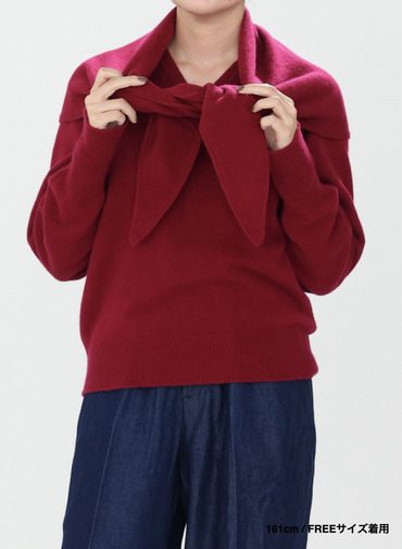 【別注】トライアングルストール / TRIANGL STOLE 詳細画像 Wine Red 15