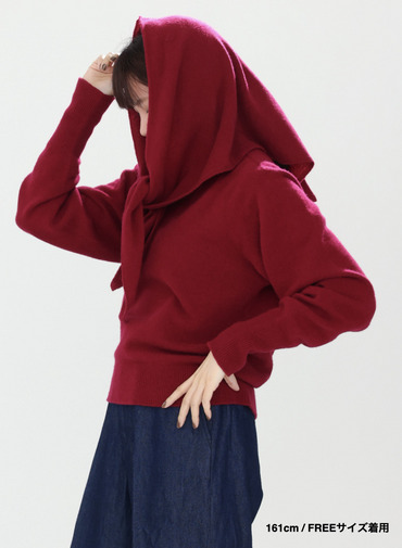 【別注】トライアングルストール / TRIANGL STOLE 詳細画像 Wine Red 19