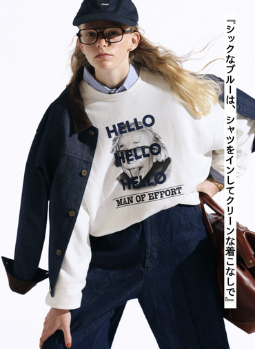 スウェット / HELLO SWEAT【CLU&Eacute;L別注】 詳細画像 Blue 2