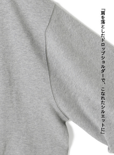 タックスリーブフーディー / TUCKED SLEEVE SLIT HOODIE 詳細画像 Gray 4