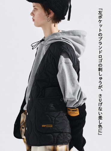 キルティングベスト / QUILTING VEST 詳細画像 Black 2
