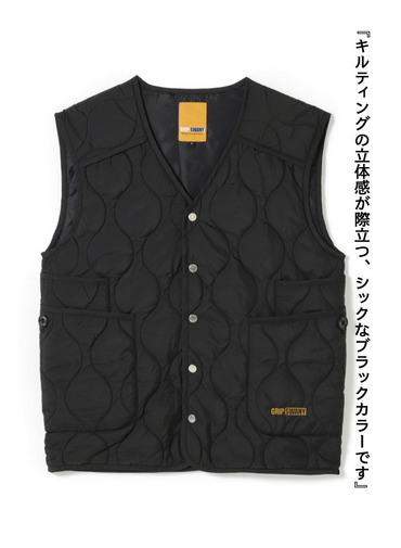 キルティングベスト / QUILTING VEST 詳細画像 Black 5