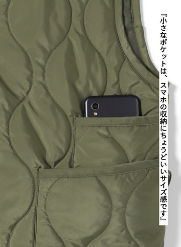 キルティングベスト / QUILTING VEST 詳細画像 Olive 10