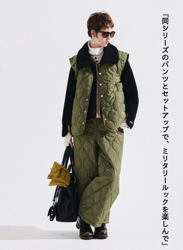 キルティングベスト / QUILTING VEST 詳細画像 Olive 3