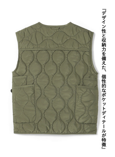 キルティングベスト / QUILTING VEST 詳細画像 Olive 5