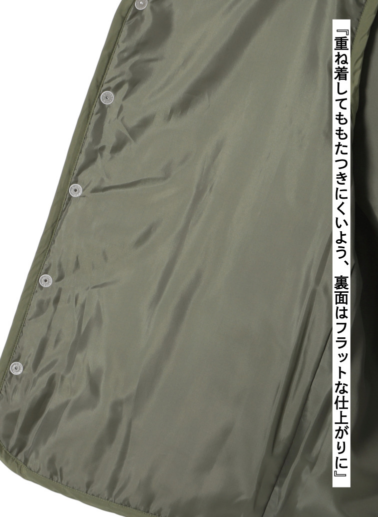 キルティングベスト / QUILTING VEST 詳細画像 Olive 9