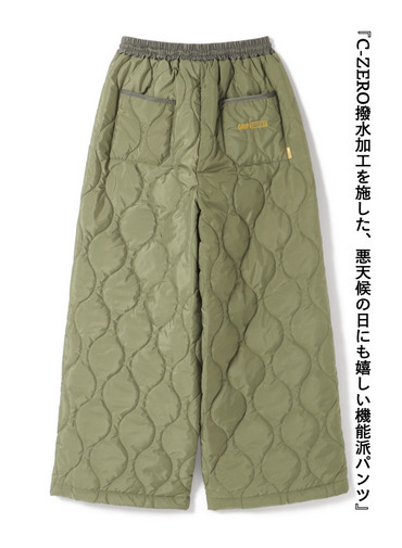 キルティングパンツ / QUILTING PANTS 詳細画像 Olive 7