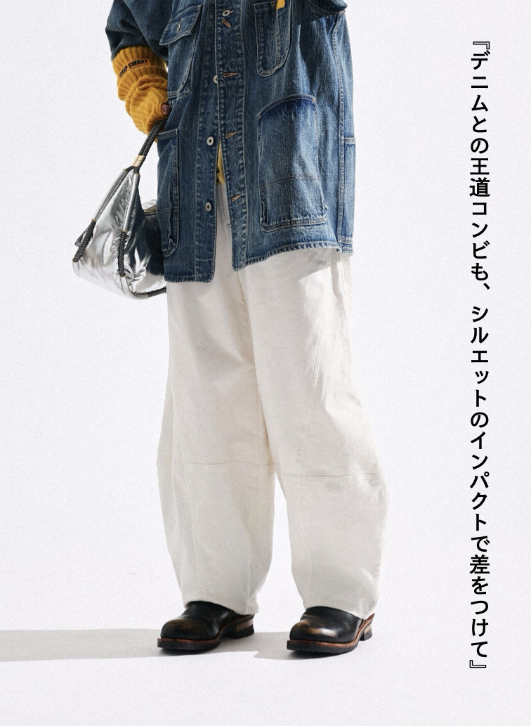 コーデュロイバレルパンツ / CORDUROY BARREL PANTS 詳細画像 Off White 3