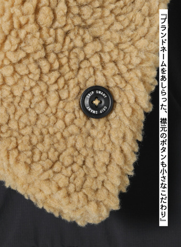 リバーシブルフリースジャケット / REVERSIBLE FLEECE JACKET 詳細画像 Black 10