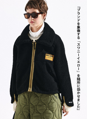 リバーシブルフリースジャケット / REVERSIBLE FLEECE JACKET 詳細画像 Black 3