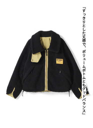 リバーシブルフリースジャケット / REVERSIBLE FLEECE JACKET 詳細画像 Black 5