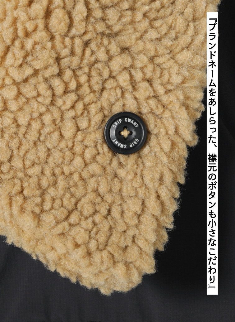 リバーシブルフリースジャケット / REVERSIBLE FLEECE JACKET 詳細画像 Black 10