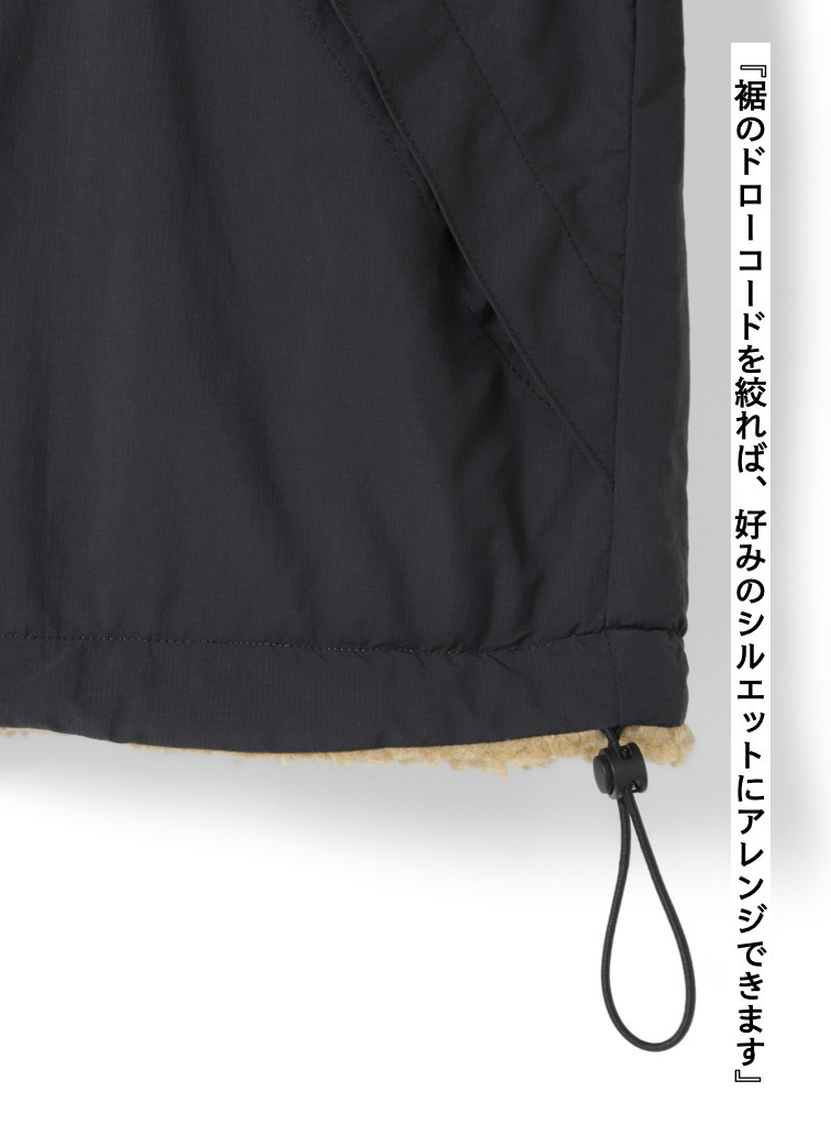リバーシブルフリースジャケット / REVERSIBLE FLEECE JACKET 詳細画像 Black 12