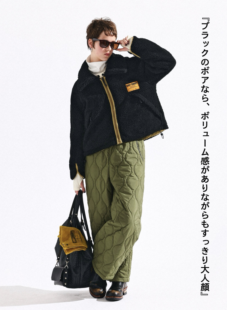 リバーシブルフリースジャケット / REVERSIBLE FLEECE JACKET 詳細画像 Black 2