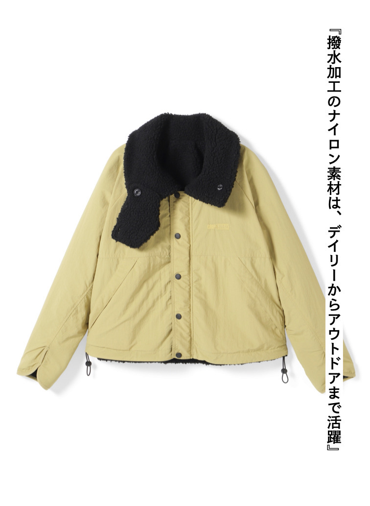 リバーシブルフリースジャケット / REVERSIBLE FLEECE JACKET 詳細画像 Black 6