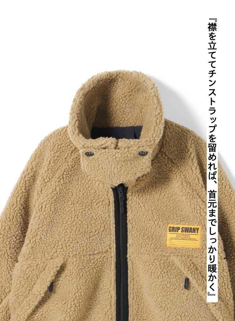 リバーシブルフリースジャケット / REVERSIBLE FLEECE JACKET 詳細画像 Beige 4