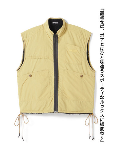 リバーシブルフリースベスト / REVERSIBLE FLEECE VEST 詳細画像 Black 11