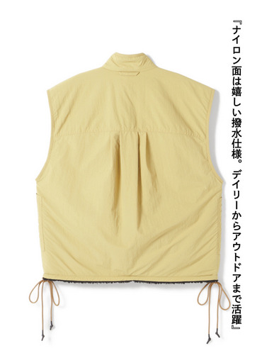 リバーシブルフリースベスト / REVERSIBLE FLEECE VEST 詳細画像 Black 12