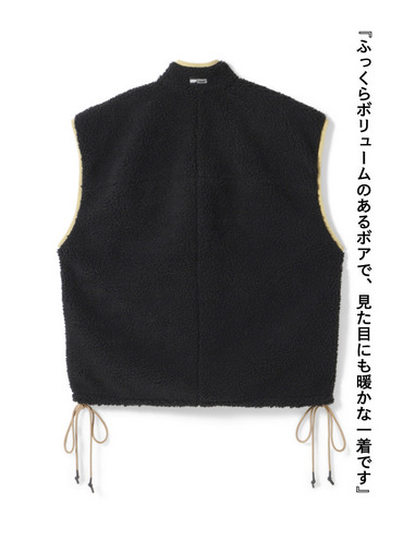 リバーシブルフリースベスト / REVERSIBLE FLEECE VEST 詳細画像 Black 6
