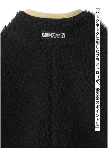 リバーシブルフリースベスト / REVERSIBLE FLEECE VEST 詳細画像 Black 9