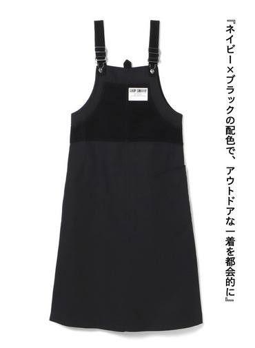 ダックベルベットオーバーオール / DUCK VELVET OVERALL 詳細画像 Black 1