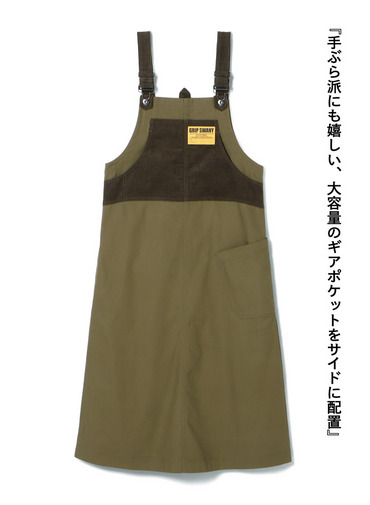ダックベルベットオーバーオール / DUCK VELVET OVERALL 詳細画像 Olive 4