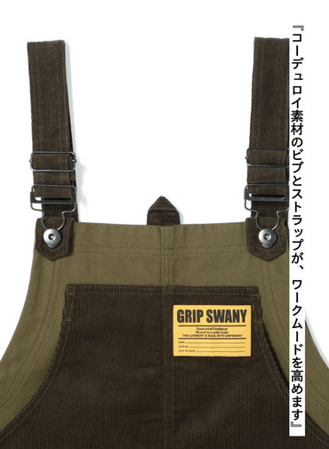 ダックベルベットオーバーオール / DUCK VELVET OVERALL 詳細画像 Olive 6