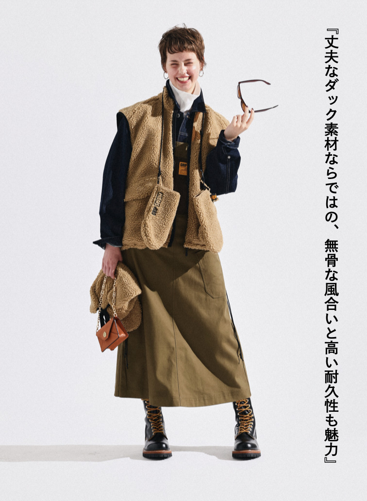 ダックベルベットオーバーオール / DUCK VELVET OVERALL 詳細画像 Olive 3