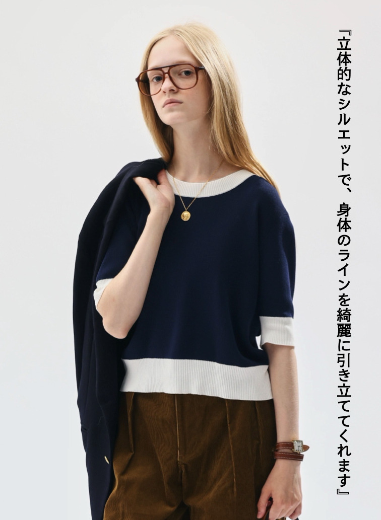 ニットプルオーバー / MIREILLE 詳細画像 Navy 3
