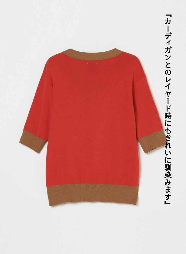 ニットプルオーバー / MIREILLE 詳細画像 Orange 2