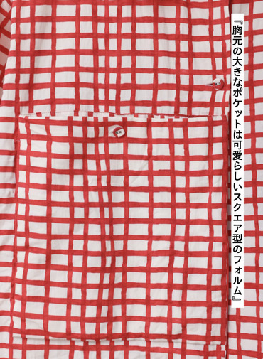 フロントポケットシャツ 詳細画像 Red 9