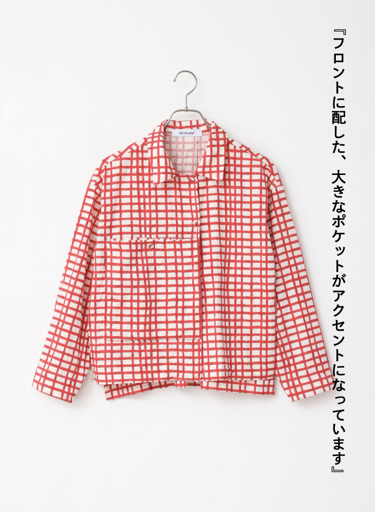 フロントポケットシャツ 詳細画像 Red 5