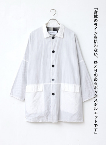 ボックスハーフコート 詳細画像 White 4