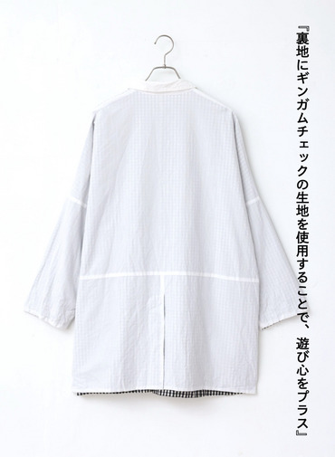 ボックスハーフコート 詳細画像 White 5
