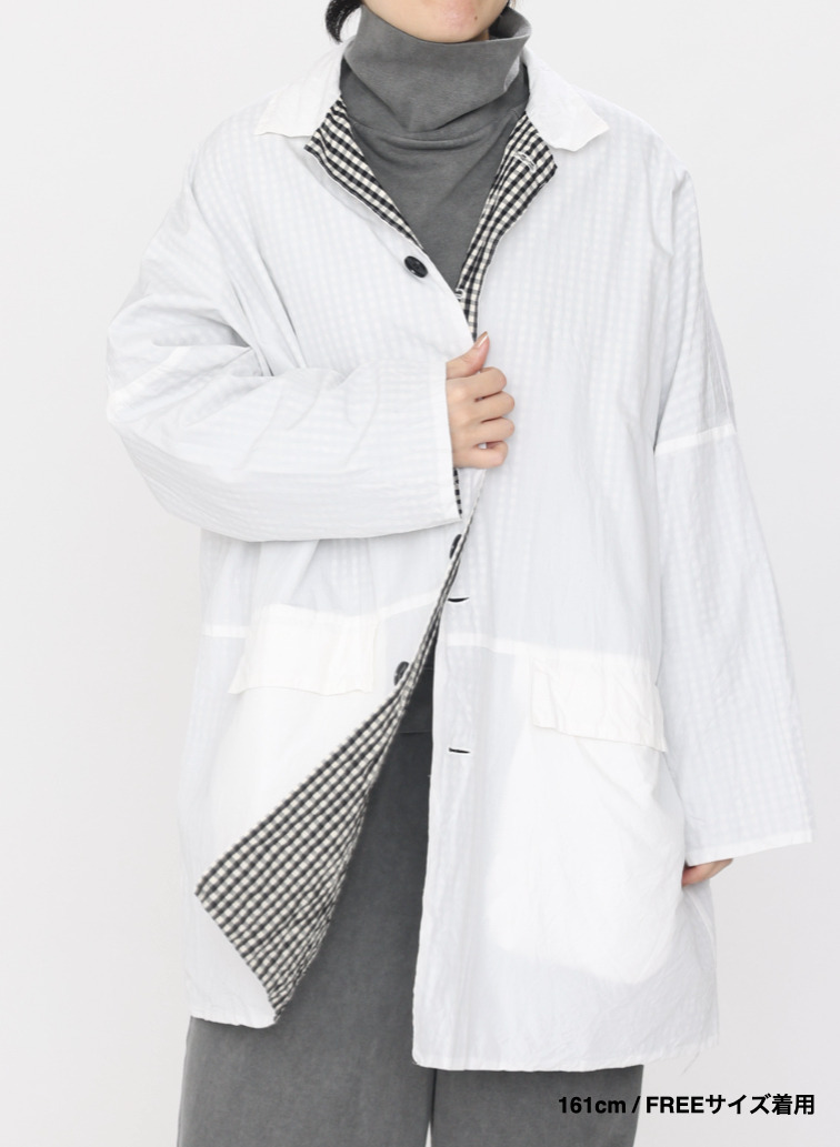 ボックスハーフコート 詳細画像 White 17