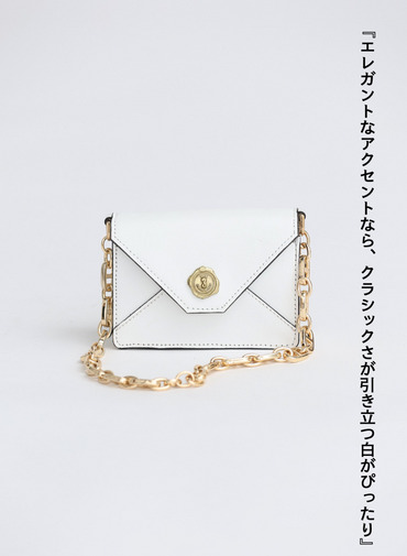 チェーンミニバッグ 詳細画像 White 1