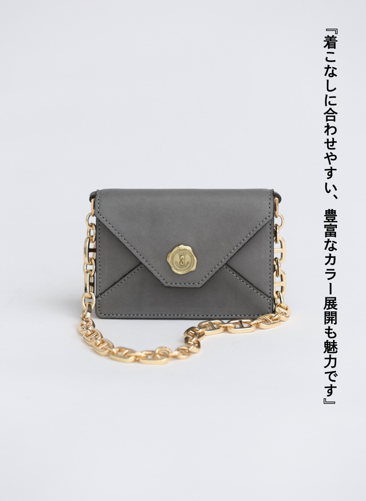 チェーンミニバッグ 詳細画像 Gray 1