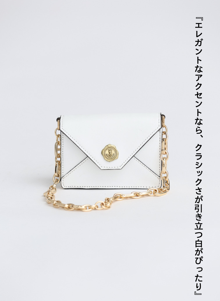 チェーンミニバッグ 詳細画像 White 1