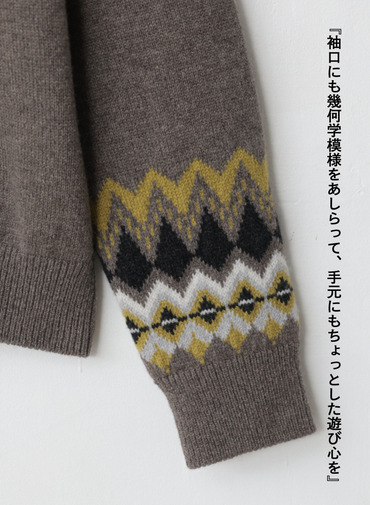 ノルディック柄クルーネック 詳細画像 Multi 10