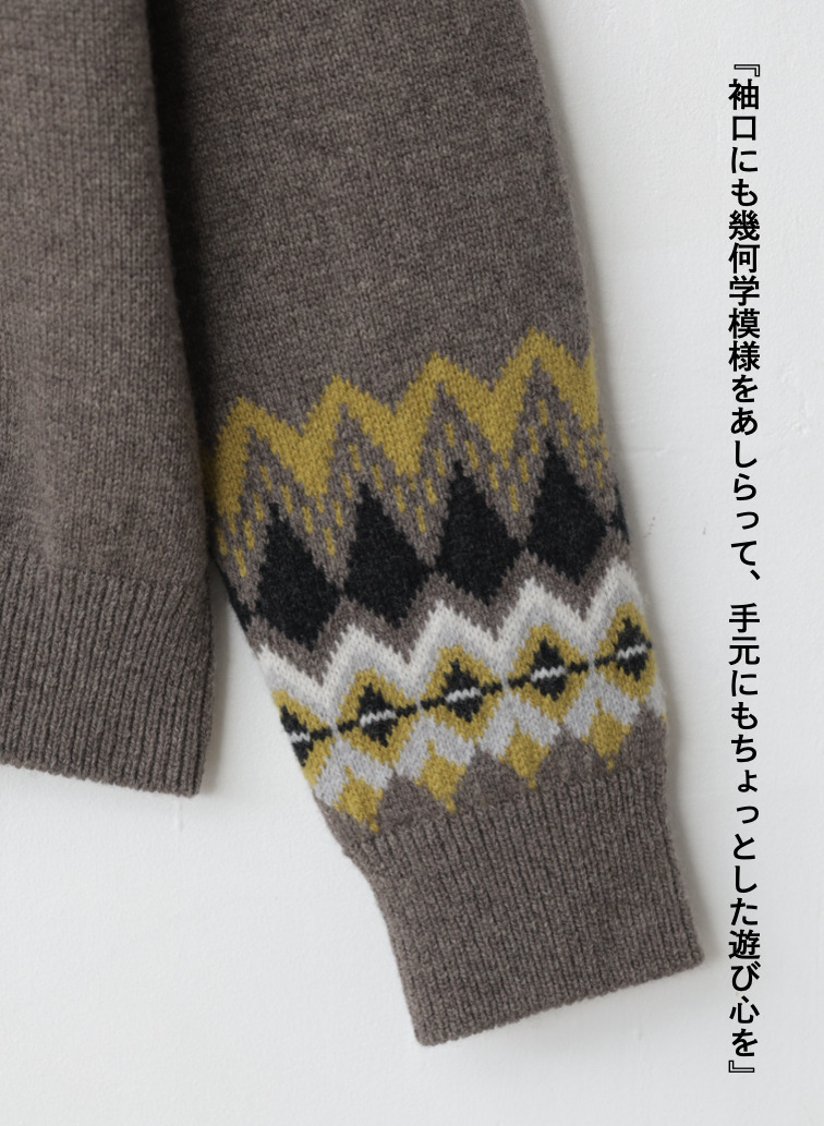 ノルディック柄クルーネック 詳細画像 Multi 10