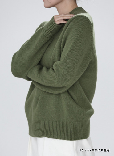 ラムズウールクルーネックニット 詳細画像 Green 18