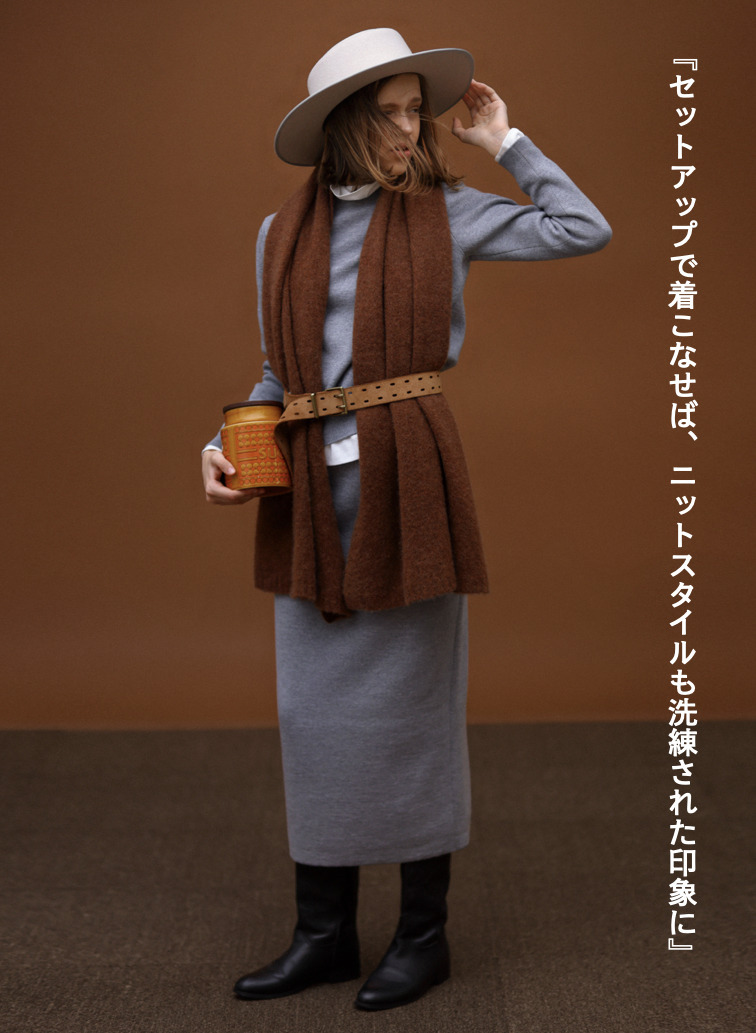 ダブルフェイススリム型クルーネック 詳細画像 Gray 4