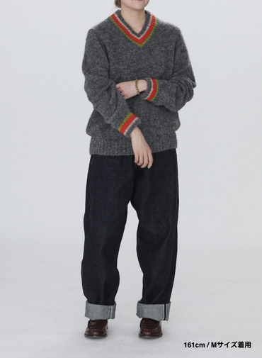 【ESSENTIALS】チルデンVネックプルオーバー 詳細画像 Gray 4