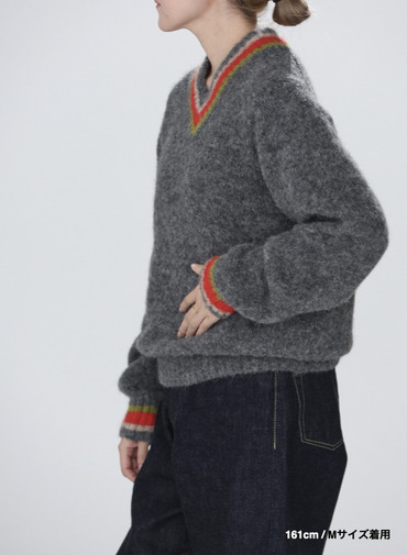 【ESSENTIALS】チルデンVネックプルオーバー 詳細画像 Gray 7