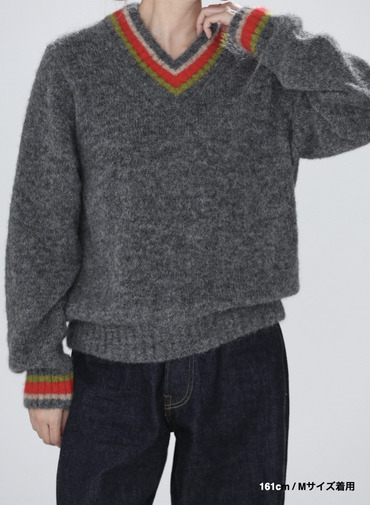 【ESSENTIALS】チルデンVネックプルオーバー 詳細画像 Gray 8