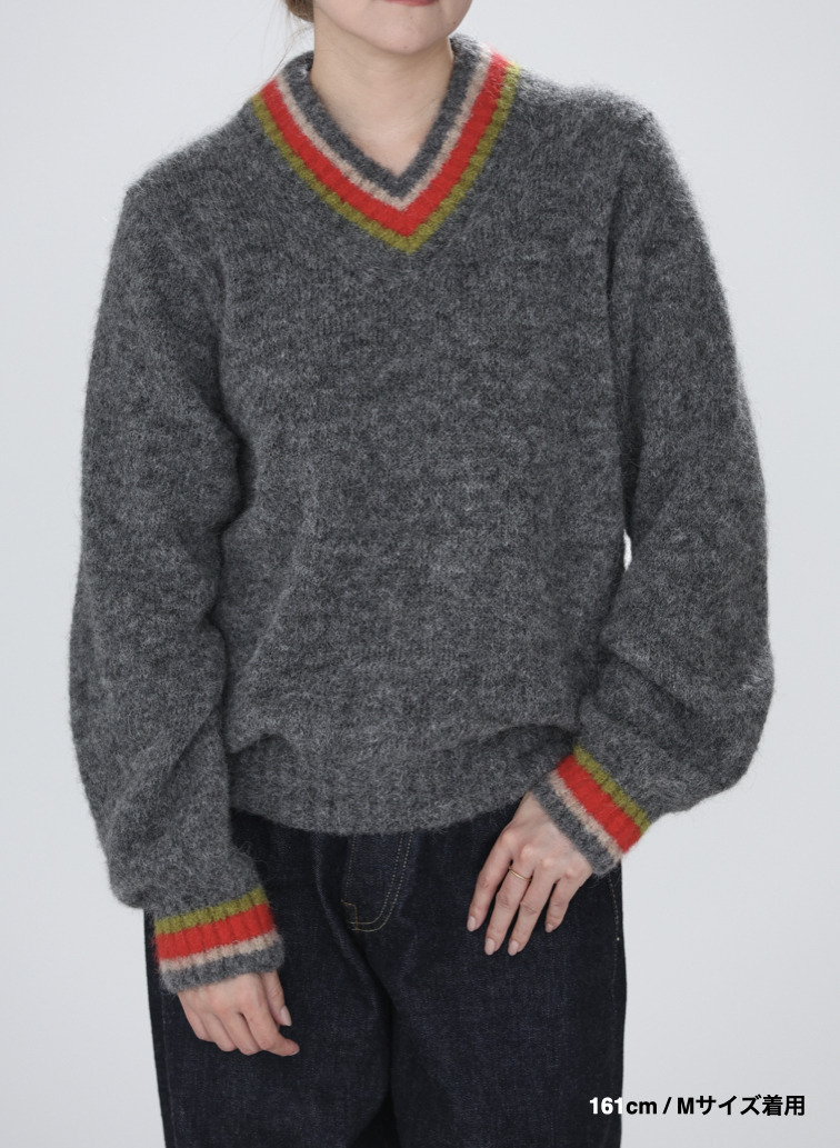【ESSENTIALS】チルデンVネックプルオーバー 詳細画像 Gray 6