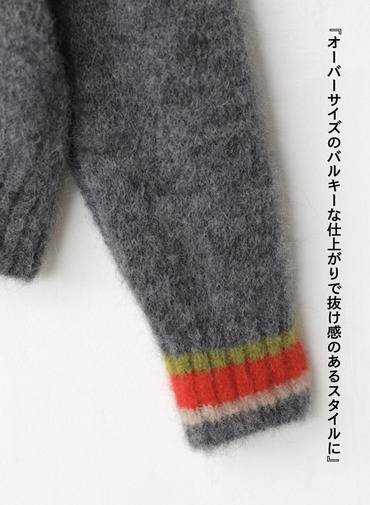 【ESSENTIALS】チルデンVネックカーディガン 詳細画像 Gray 11